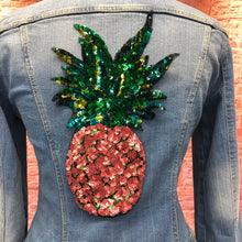 Load image into Gallery viewer, Large Sequin Pineapple Applique Patch
