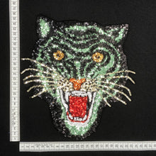 Load image into Gallery viewer, Large Sequin Tiger Head Applique Patch
