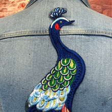Load image into Gallery viewer, Large Bright Embroidered and Lace Peacock Applique  Patch
