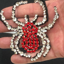 Load image into Gallery viewer, Crystal Tarantula Applique Patch Red Back Spider
