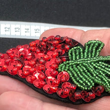 Load image into Gallery viewer, Handmade Strawberry Delicate Beaded Sequined Applique Patch
