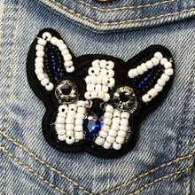 Load image into Gallery viewer, Handmade Beaded Pug Dutch Mastiff Dog  Applique Patch
