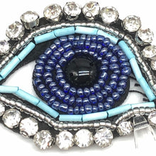 Load image into Gallery viewer, Evil Eye Blue  Crystal Embellished Appliqué Patches
