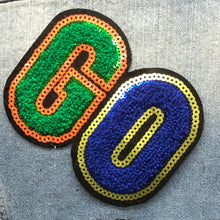Load image into Gallery viewer, Sequin Go Go  2 Pieces Applique Patch
