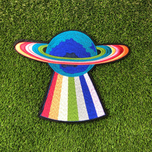 Load image into Gallery viewer, X Large  Logo Earth Embroidery Applique Patch,
