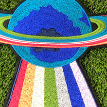 Load image into Gallery viewer, X Large  Logo Earth Embroidery Applique Patch,
