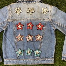 Load image into Gallery viewer, Embellished Clear Crystal Embellished Rhinestone Star Applique Patch
