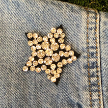 Load image into Gallery viewer, Embellished Clear Crystal Embellished Rhinestone Star Applique Patch
