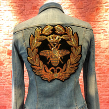 Load image into Gallery viewer, Large Sequin Bee Applique Patch
