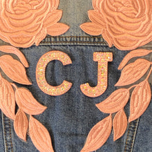 Load image into Gallery viewer, Pink Rose Embroidered Applique Patch

