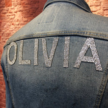 Load image into Gallery viewer, Rhinestone Letters  Iron on Hotfix Crystal Applique  Patch
