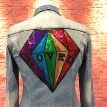 Load image into Gallery viewer, Multicolour Diamond Sequin Love  Applique Patch
