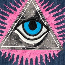 Load image into Gallery viewer, Large Evil Eye Denim Jean Patch Applique Patche
