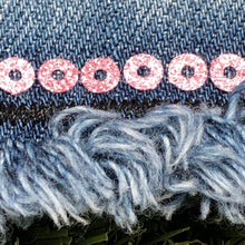 Load image into Gallery viewer, Large Evil Eye Denim Jean Patch Applique Patche

