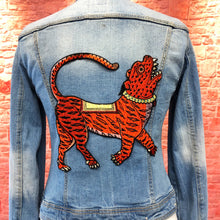 Load image into Gallery viewer, Designer Styled Oriental Tiger Big Patch Set Chinese Tiger with Amor Script Te
