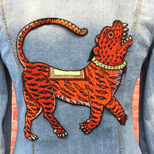 Load image into Gallery viewer, Designer Styled Oriental Tiger Big Patch Set Chinese Tiger with Amor Script Te
