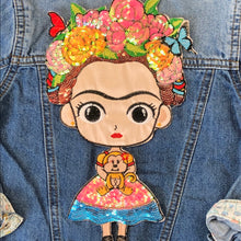 Load image into Gallery viewer, Large Embroidered  Frida Kahlo Applique Patch
