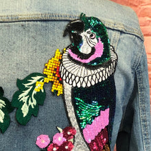 Load image into Gallery viewer, Parrot Birds Sequin Beaded Applique Patch
