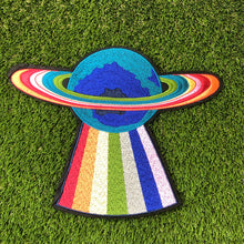 Load image into Gallery viewer, X Large  Logo Earth Embroidery Applique Patch,
