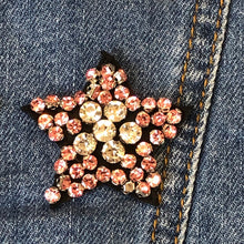 Load image into Gallery viewer, Embellished Clear Crystal Embellished Rhinestone Star Applique Patch
