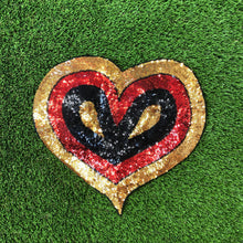 Load image into Gallery viewer, Large Sequin  Love Heart  Applique Patch
