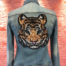 Load image into Gallery viewer, Tiger Head  Sequin Applique Patch
