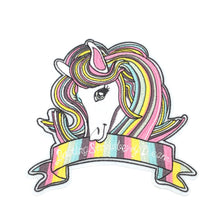 Load image into Gallery viewer, Embroidered Unicorn Applique Patch

