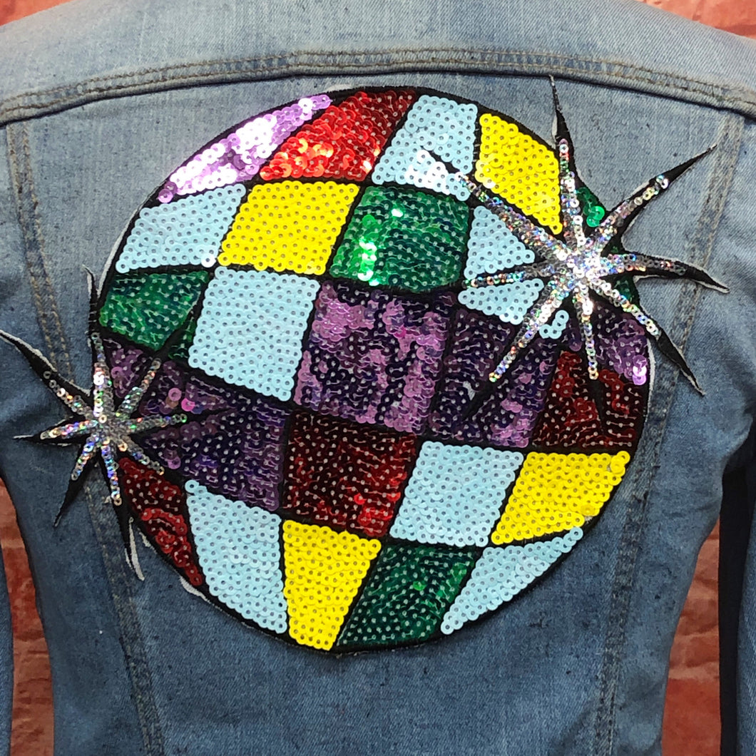Disco Ball Sequin Patch