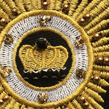 Load image into Gallery viewer, Crown  Handmade Crystal Rhinestone and Embroidered Appliqué Patch
