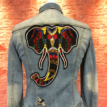 Load image into Gallery viewer, Large Embroidery Elephant Applique  Patch
