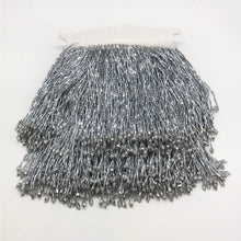 Load image into Gallery viewer, Heavy Beaded Fringe Trimmed  With Tear Drop Bottom Tasselling
