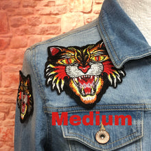 Load image into Gallery viewer, Tiger Embordered Applique Patch in 5 Sizes
