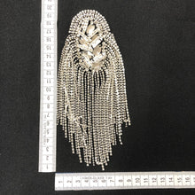 Load image into Gallery viewer, Epaulets Handmade  Diamond Embellishment Tassel Shoulder Decoration
