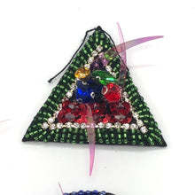 Load image into Gallery viewer, Handmade Crystal Beaded Shapes Applique Patch
