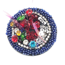 Load image into Gallery viewer, Handmade Crystal Beaded Shapes Applique Patch
