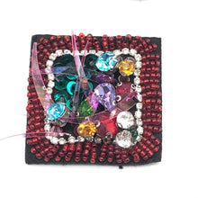 Load image into Gallery viewer, Handmade Crystal Beaded Shapes Applique Patch
