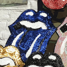 Load image into Gallery viewer, X Large Sequin  Tongue Applique Patch
