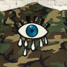 Load image into Gallery viewer, Evil Eye White And Blue Extra Large Applique Patch
