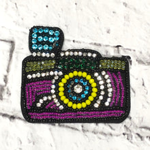 Load image into Gallery viewer, Camara Rhinestone Embroidered  Patch
