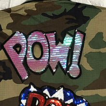 Load image into Gallery viewer, Large Sequin Pow or Pop Applique Patch
