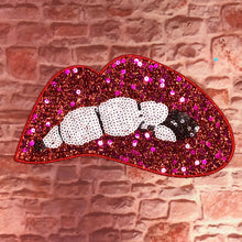Load image into Gallery viewer, Biting Sequin Lips Patch
