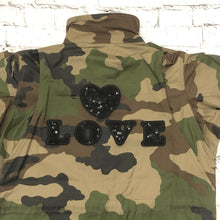 Load image into Gallery viewer, Black Love Heart Patch Iron  or Sew on With  Letters
