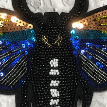 Load image into Gallery viewer, Sequin Moth  Embroidered  Applique Patch
