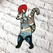 Load image into Gallery viewer, Racoon  Carrying Strawberry Applique Patch
