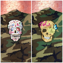 Load image into Gallery viewer, Skull  Sequin Applique Patch
