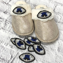 Load image into Gallery viewer, Evil Eye  Crystal and Bead Embellished Appliqué Patche
