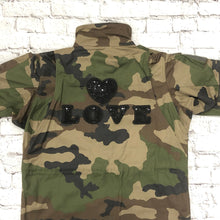 Load image into Gallery viewer, Black Love Heart Patch Iron  or Sew on With  Letters
