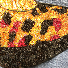 Load image into Gallery viewer, Sequin Shoe Stiletto Applique Patch with Leopard Print
