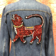 Load image into Gallery viewer, Large Colourful Sequin Chinese Tiger Applique Patch

