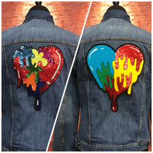 Load image into Gallery viewer, Heart Sequin Applique Patch
